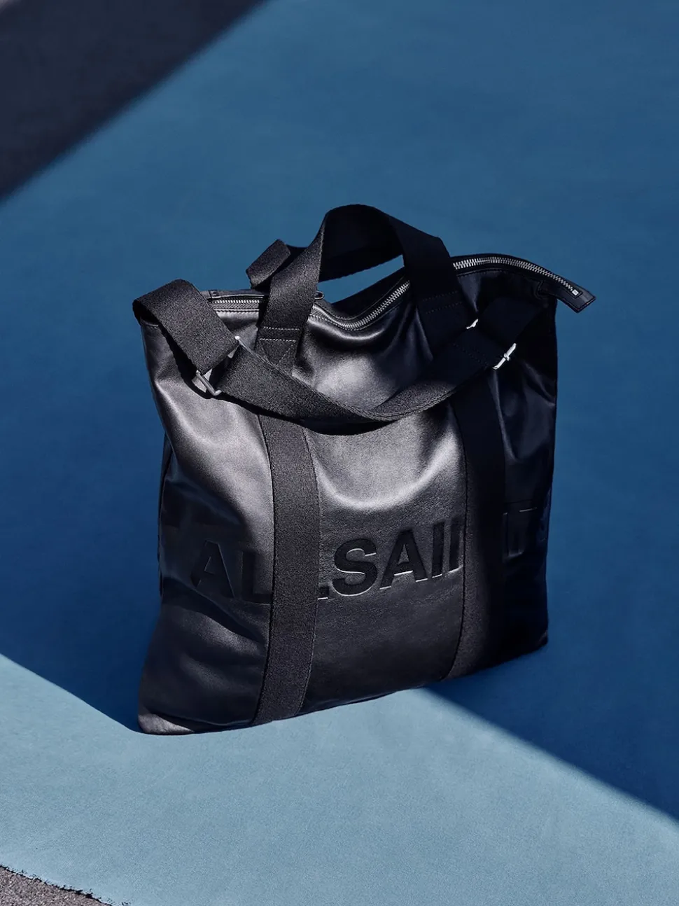 AllSaints Black Kei Leather Backpack