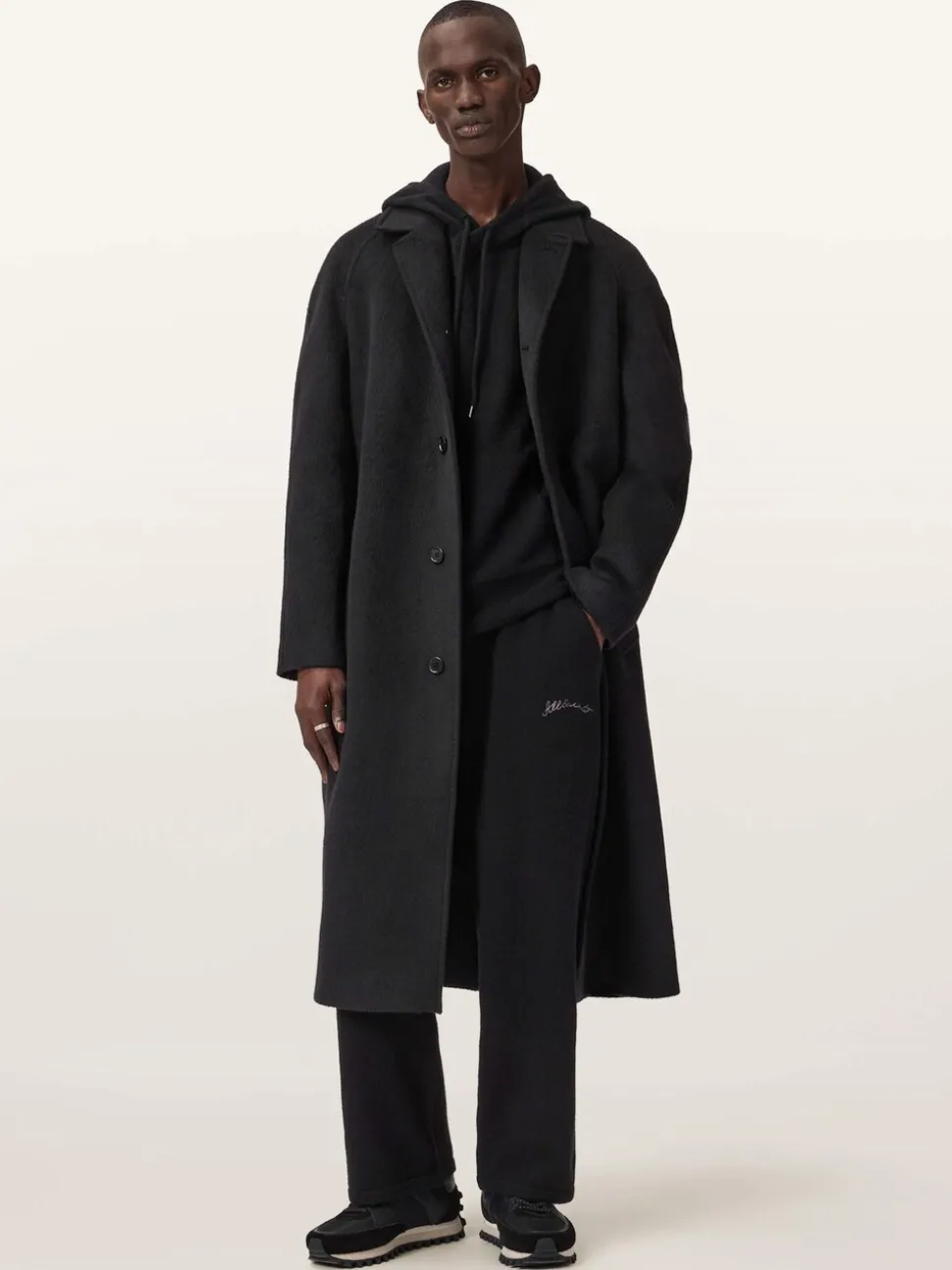 AllSaints Black Odessa Joggers