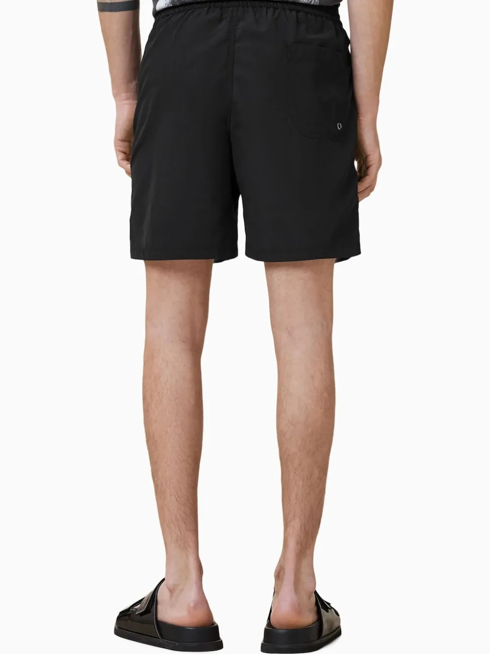 AllSaints Black Party Wave Swim Shorts
