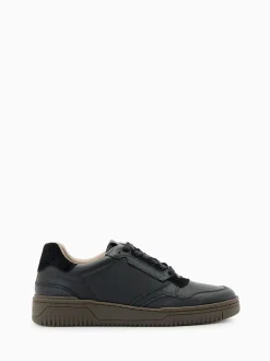 AllSaints Black Regan Low Shoes