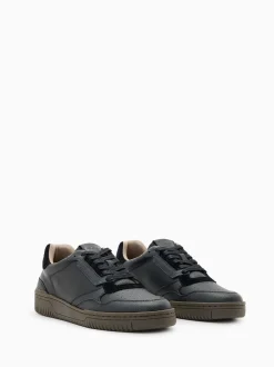 AllSaints Black Regan Low Shoes