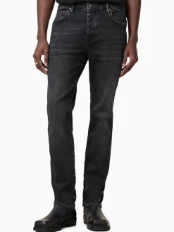 AllSaints Black Sid Blue Skinny Jeans