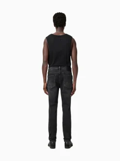 AllSaints Black Sid Blue Skinny Jeans