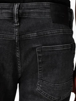 AllSaints Black Sid Blue Skinny Jeans