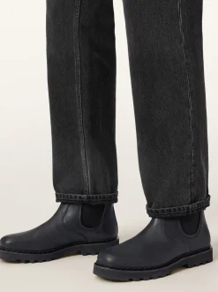 AllSaints Black Skiff Chelsea Boots