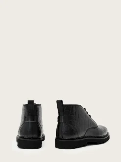 AllSaints Black Skiff Mid Boots