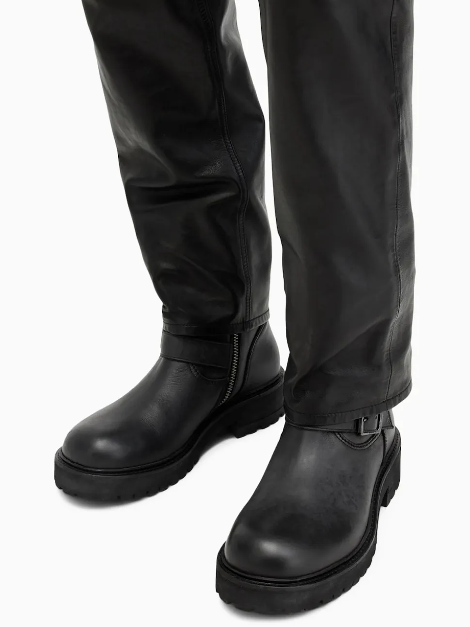 AllSaints Black Tait Boots