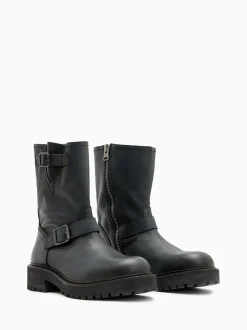 AllSaints Black Tait Boots