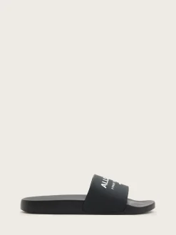 AllSaints Black Underground Sliders