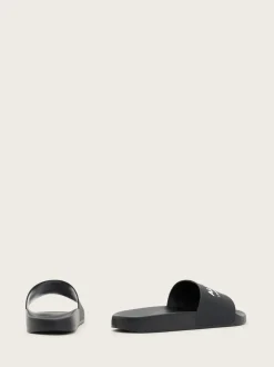 AllSaints Black Underground Sliders