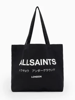 AllSaints Black Underground Tote
