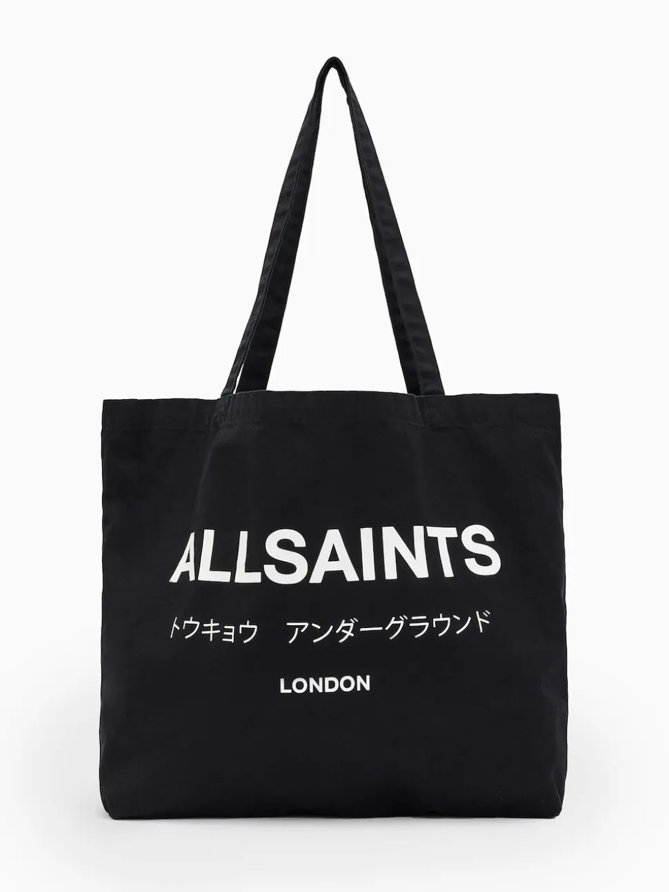 AllSaints Black Underground Tote