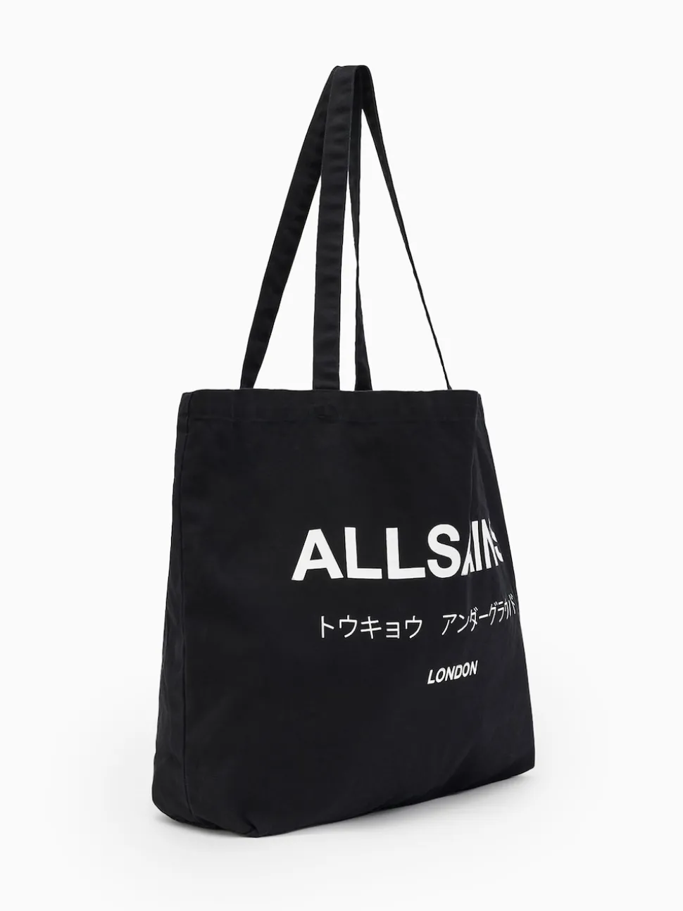 AllSaints Black Underground Tote