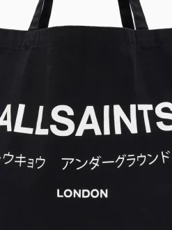 AllSaints Black Underground Tote