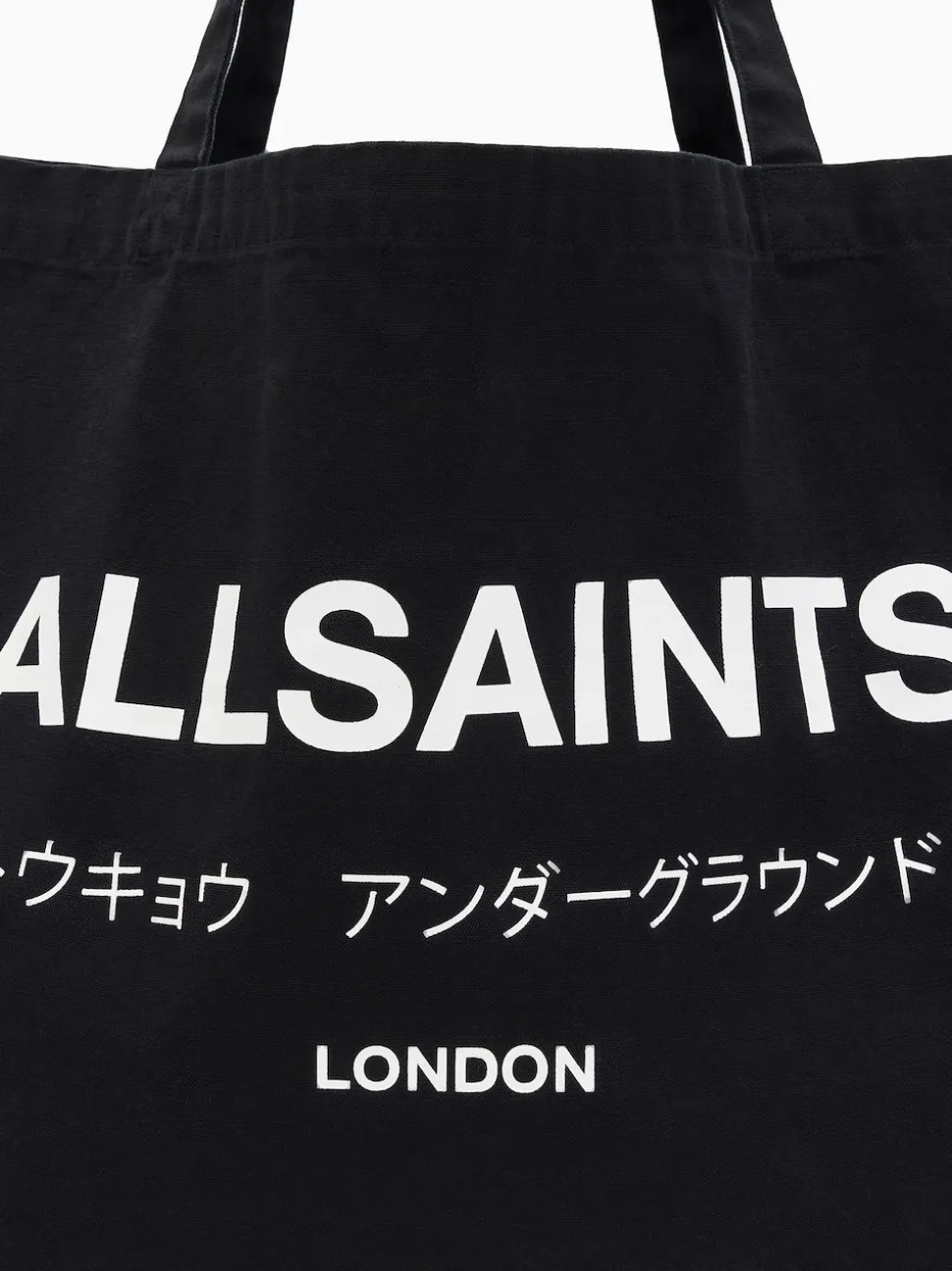 AllSaints Black Underground Tote