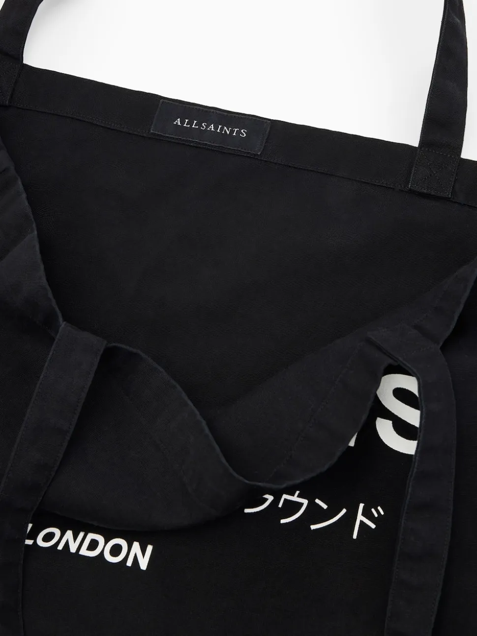 AllSaints Black Underground Tote