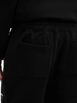 AllSaints Black Underground Black Relaxed Fit Sweatshorts