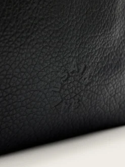 AllSaints Black Yuto Leather Tote