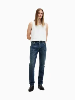 AllSaints Blue Iggy Black Slim Fit Jeans
