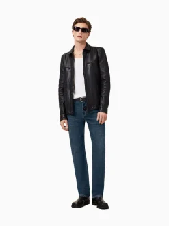 AllSaints Blue Iggy Washed Black Slim Fit Jeans