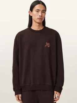 AllSaints Brown Icon Crew Neck Sweatshirt