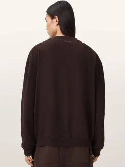 AllSaints Brown Icon Crew Neck Sweatshirt