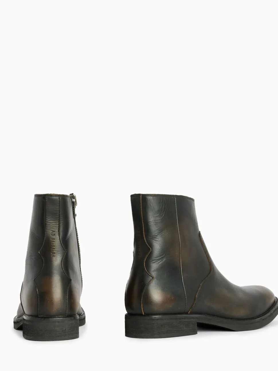 AllSaints Brown Lang Boots