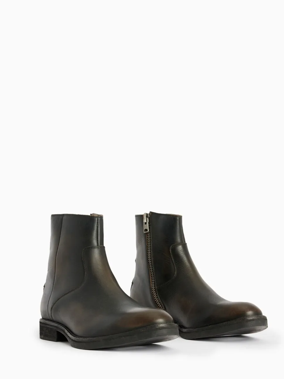 AllSaints Brown Lang Boots