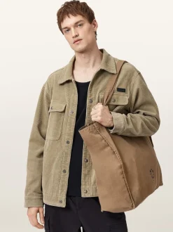 AllSaints Brown Large Haven Tote Bag