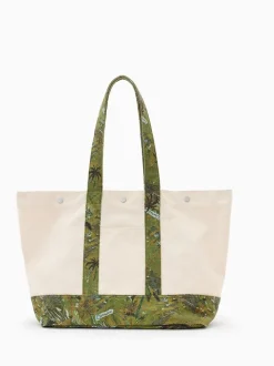 AllSaints Cream Jett Beach Tote Bag