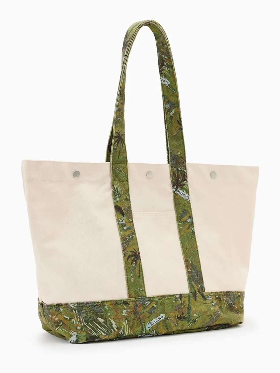 AllSaints Cream Jett Beach Tote Bag