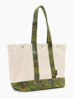 AllSaints Cream Jett Beach Tote Bag