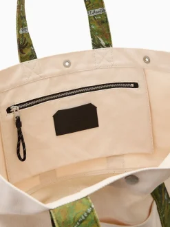 AllSaints Cream Jett Beach Tote Bag