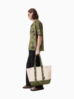 AllSaints Cream Jett Beach Tote Bag