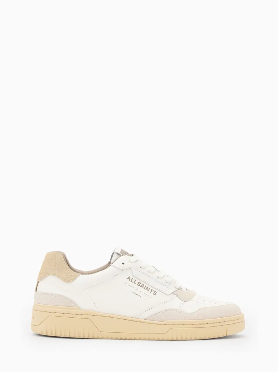 AllSaints Cream Regan Low Shoes