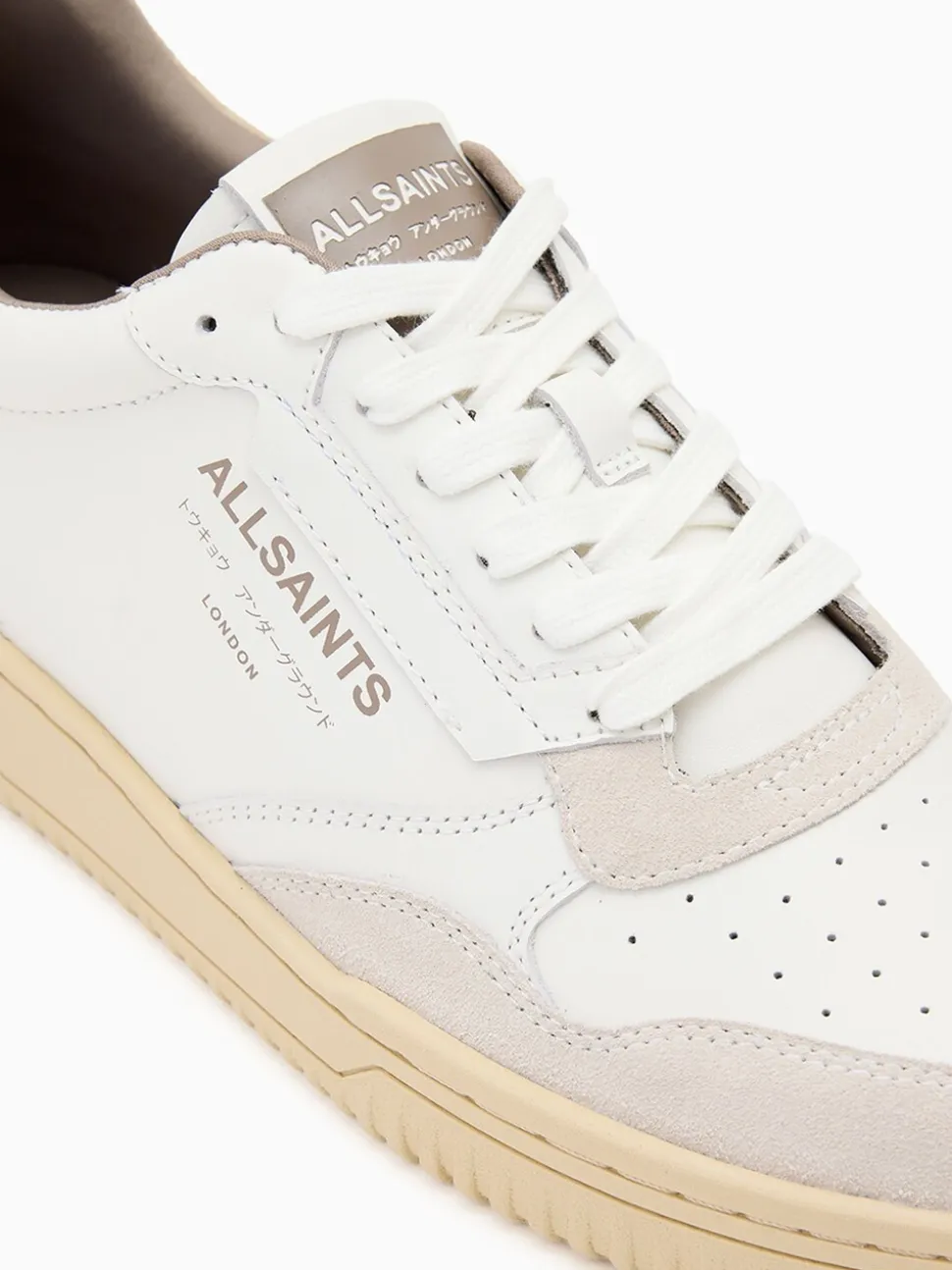 AllSaints Cream Regan Low Shoes