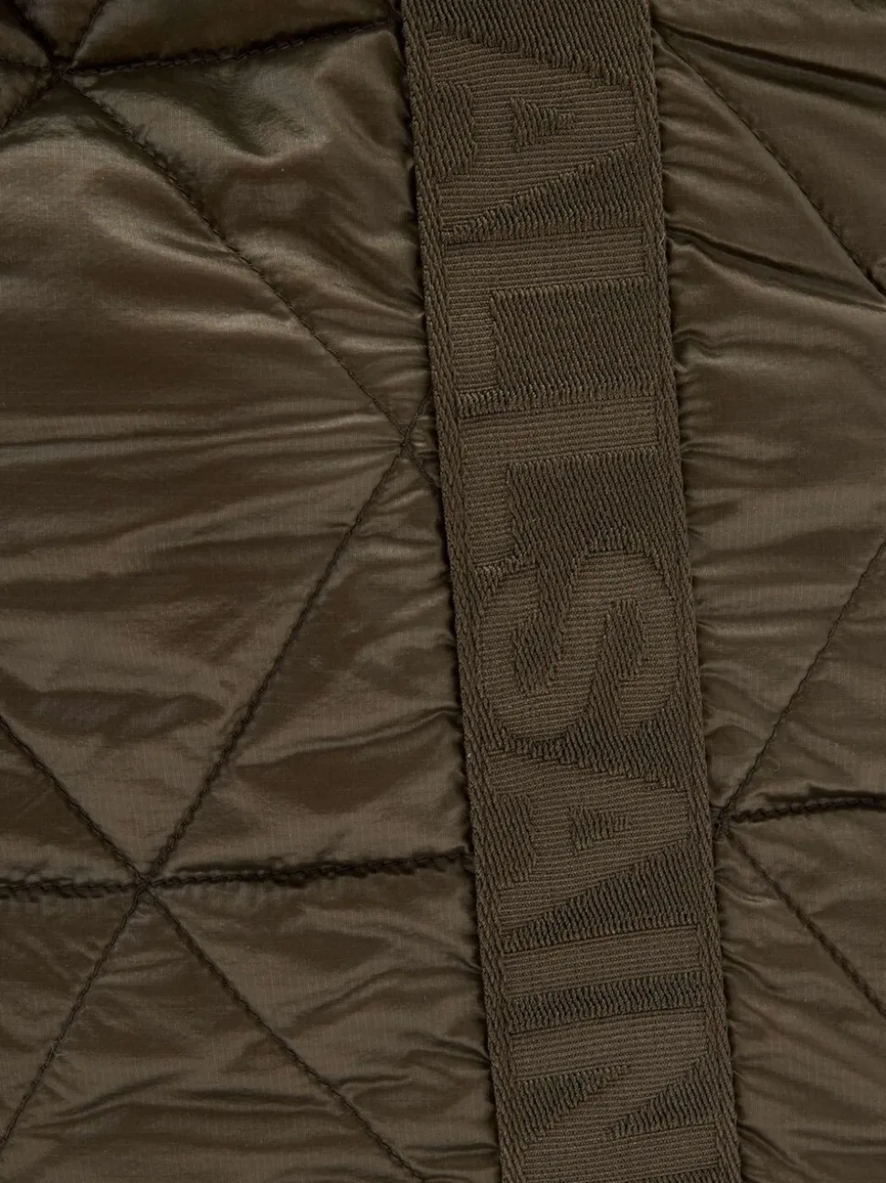 AllSaints Green Kei Quilt Backpack