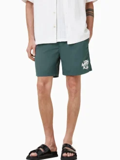 AllSaints Green Orlando Swim Shorts