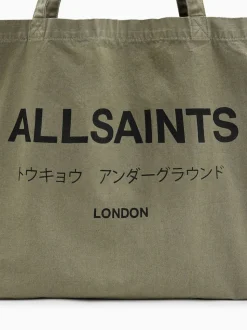AllSaints Green Underground Tote Bag