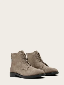 AllSaints Grey Bloom Lace Boots