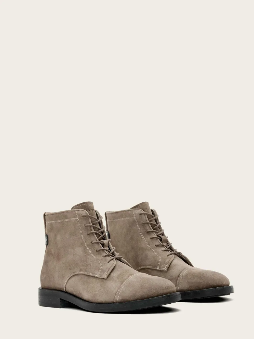 AllSaints Grey Bloom Lace Boots