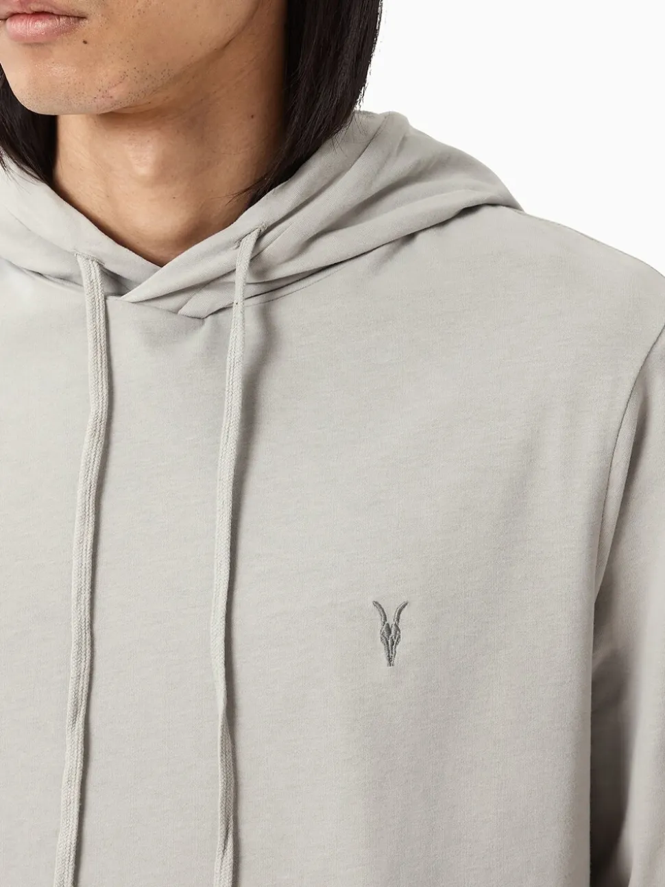 AllSaints Grey Brace Hoodie