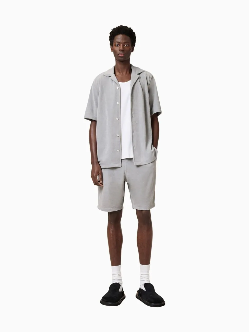 AllSaints Grey Felix Sweat Shorts
