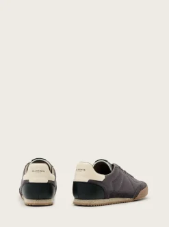 AllSaints Grey Harri Low Top Trainers