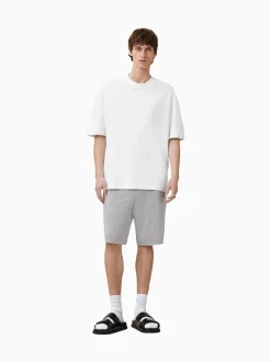AllSaints Grey Helix Straight Leg Sweat Shorts