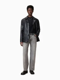 AllSaints Grey Lenny 100% Cotton Jeans
