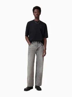 AllSaints Grey Lenny 100% Cotton Jeans