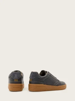 AllSaints Grey Regan Low Top Trainers