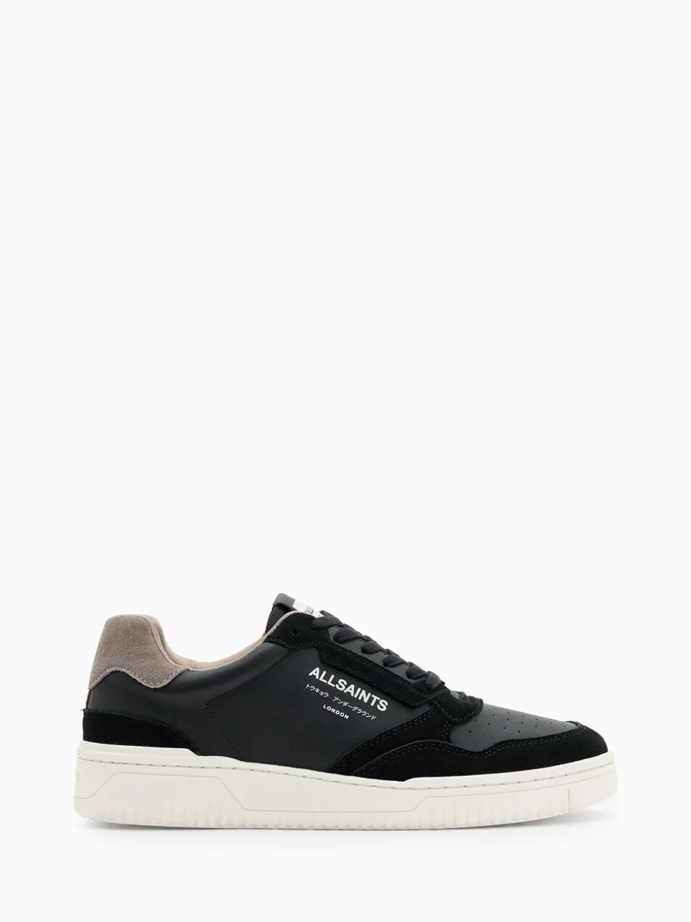 AllSaints Grey Regan Low Shoes