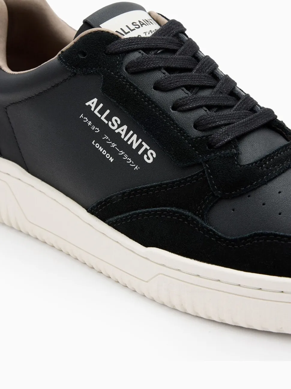 AllSaints Grey Regan Low Shoes